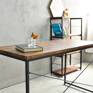 特斯屋 仿古木紋電腦桌 書桌 辦公桌 W120xD55xH72cm 台灣製【51802】, 仿古木色, 仿古木色