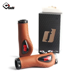 ODI MTB 자전거 그립 초경량 알루미늄 합금 링 가죽 미끄럼 방지 충격 흡수 실리카겔 패드 접이식
