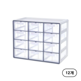 시스맥스 UP 시스템 멀티박스, 회색 (Gray), 12단 × 12개