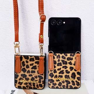 뉴욕마켓 목걸이 폰스트랩 숄더 호피 분실방지 가죽 폰케이스