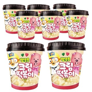 뽀로로 떡볶이 크림맛, 115g, 8개