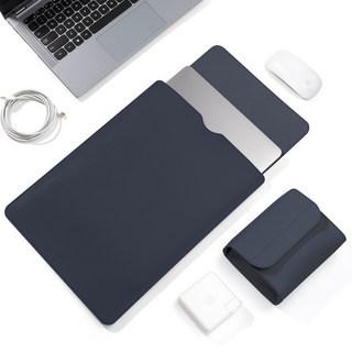 노트북 파우치 케이스 융쿠션 스크래치방지 14인치 16인치 노트북 파우치 케이스 커버 슬리브, 곤색, 1개