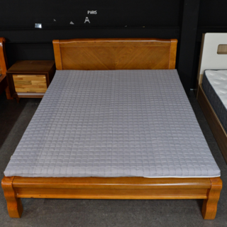 [딱딱한 돌침대를 편안하게] 라돈없는 안전한 두툼한 스노우 돌침대 토퍼 돌침대용 쇼파패드 미끄럼방지 매트리스 흙침대 패드 거실 메모리폼 매트 5cm, 그레이, 그레이