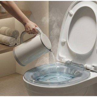 ErrifY 가정용 좌욕기 치질 변비 케어, 투명그레이, 1개