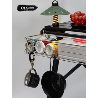 戶外 鋁板桌 側掛網 IGT桌 拓展支架 置物架 折疊桌 延伸掛籃 折疊掛架, 1個