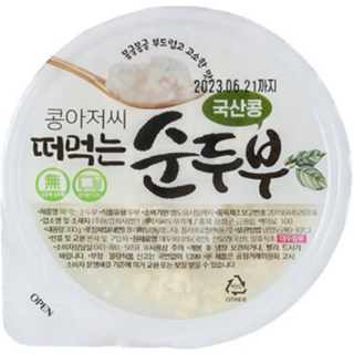 콩아저씨 떠먹는순두부, 300g, 10개