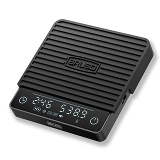 브루소 ESSO pro 커피저울 에쏘 프로 에스프레소 저울 카페 바리스타, 1개, 블랙