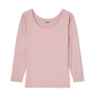 유니클로 여성 히트텍 U넥 티셔츠(8부)