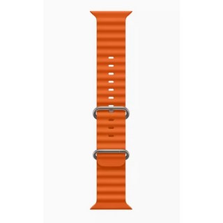 回環錶帶 適用Apple Watch ultra 8 7 6 5 SE 蘋果手錶 49mm 45mm, 1個, 海洋矽膠錶帶-橘色,38/40/41(10/11代42mm)