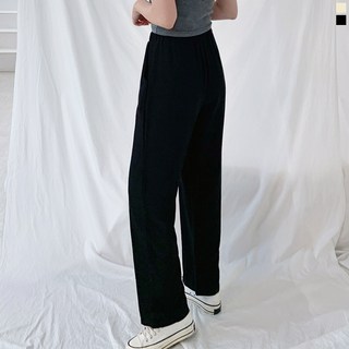 티데일리 오하요 린넨 밴딩 팬츠 여성용 와이드 일자 여름 바지 (2color)