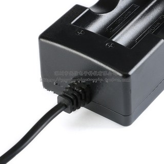 【-】18650 充電座 充電器 雙槽 兩節電池 照明配件 快速充電, 1個