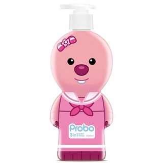 Probo 博寶兒 POLI 植萃舒膚洗髮沐浴泡泡露 LOOPY薰衣草香, 500ml, 1罐