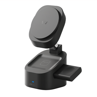 Iwalk Battery 魔方三合一無線充電折疊支架 271.3g 原廠保固, 黑色, 1個