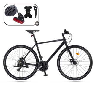 2026 삼천리 아팔란치아 700C 모멘텀 21단 하이브리드 자전거 알루미늄 프레임, 1개, 178cm, 블랙(무광/510)