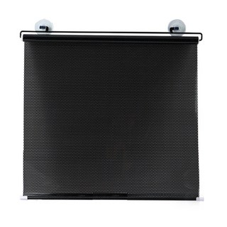 自動伸縮遮陽簾 窗戶遮光 吸盤伸縮遮光簾, 特大黑網點.68x125cm(限宅配)