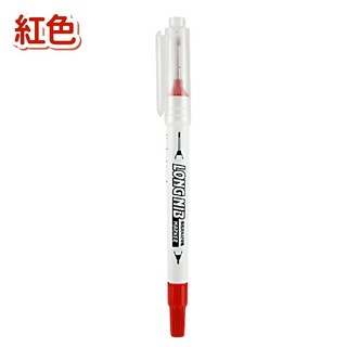 油性墨水速乾防水長頭油性筆，工程筆/記號筆/簽字筆/深孔筆，多用途木工記號筆, 1個, 記號筆｜紅色