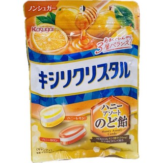 日本 春日井 三層低卡喉糖 宇治抹茶/牛奶薄荷/蜂蜜柚子/綜合蘇打, 1個, 春日井三層糖-蜂蜜檸檬&花梨26.8.3