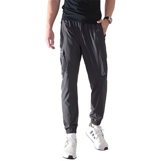 降溫透氣彈性伸縮輕薄工作長褲口袋褲運動褲涼感褲