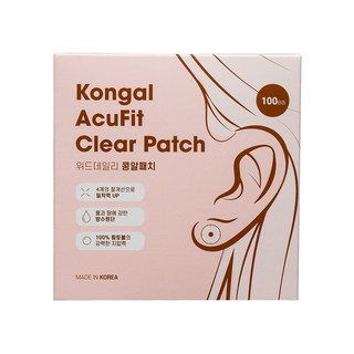 국내생산 투명 귀지압패치 콩알패치 클리어, 콩알패치 클리어 100매입, 1개