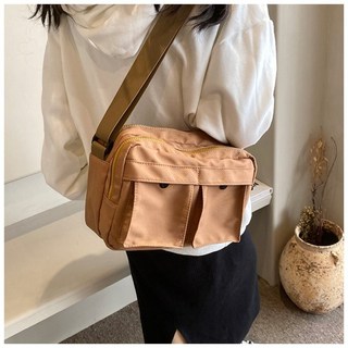 starbuysell TW 休閒肩背包 女側背包 斜跨包 多袋肩背包 中性側背包 大容量斜跨包 男包 女包, 棕色