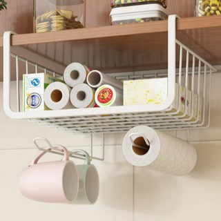 리브닉스 무타공 주방수납선반 스텐 하부장, 1개, 화이트(28x26x20cm)