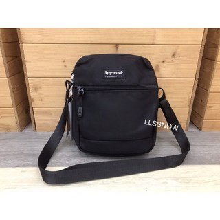 SPYWALK 潮流斜背包 多隔層設計 男女通用款, 黑色 (S9165 #030), 1個