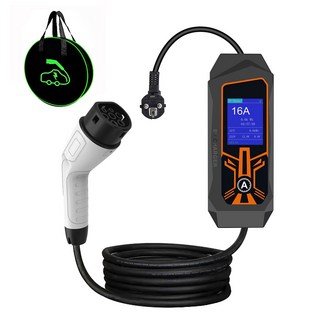 휴대용 EV 충전기 가정용 산업용 앱 블루투스 제어 타입 2 250V 7KW 16A 3.5KW, 01 EU Plug