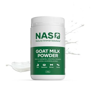 NAS Natural Animal Solutions® 羊奶粉，富含營養，易消化，強健骨骼, 山羊, 400g, 1罐