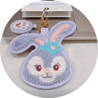 微日和 達菲家族立體刺繡大臉造型吊飾鑰匙圈 可愛包包掛飾, 1個, 星黛露