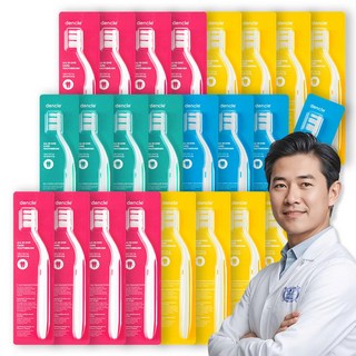 덴클 치과의사개발 칫솔 미세모 치간케어 어금니클리닉 기능성 올인원, 6세트, 4개입