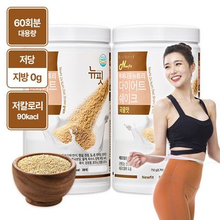 뉴핏 투에니포 뉴트리 다이어트 쉐이크 곡물맛, 600g, 2개
