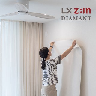 LX하우시스 디아망 프리미엄 실크벽지 월플랜 만능풀바른벽지 셀프도배, PR002-12 회벽크림화이트, 230cm