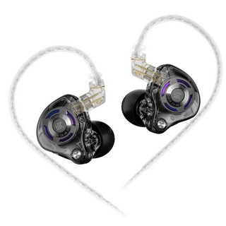 Keephifi KZ Gale 유선 HiFi 이어폰 게이밍 이어폰 IEM 슈퍼라인어 다이나믹 드라이브 음악 모니터 인체공학 헤드셋 커스텀 게이밍 이어버드, 노마이크