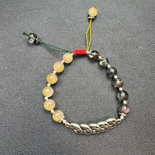 7mm鈦晶四季彩幽純銀手鍊，設計款獨家，招財納福好運，展現個人魅力