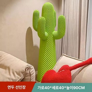 대형선인장장식품 카페 조형물 소품 대형 장식품 포토존 선인장 모형 북유럽, C. 3 라이트 그린 0.9m
