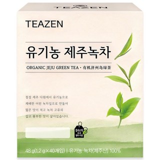 티젠 유기농 제주녹차, 1.2g, 40개입, 1개