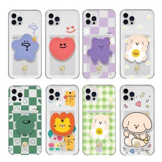 아이폰17 프로 맥스 그립톡 스마트 톡 카드 수납 투명 젤리 핸드폰 케이스