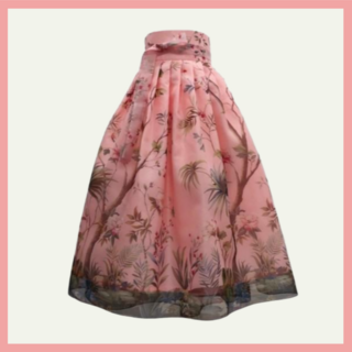 [민주화한복] 민화 허리치마