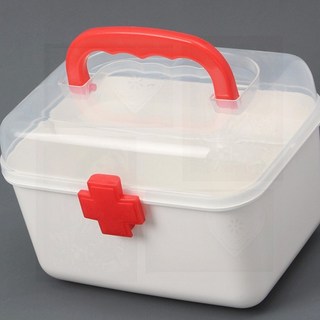 비상약보관함 투명구급케이스 구급박스 응급교육 여행짐싸기 약상자 상비약통 약파우치, 1개