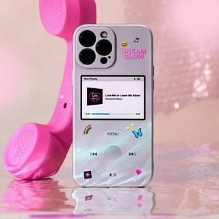 y2k 아이 실버 팟 풀커버 무광 레트로 키치 14 프로 맥스 pro max 아이폰 케이스 하이틴