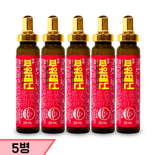 광동제약 광동 파워테닌 5병 비타민앰플 테아닌 비타민B2, 5개, 20ml