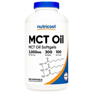 뉴트리코스트 MCT 오일 1000mg 300소프트젤 1병, 1개, 단품, 300정