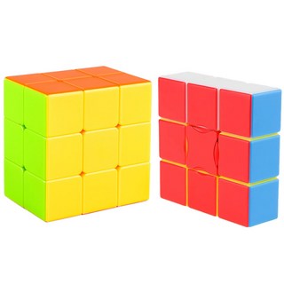 133 + 233 큐브 세트 스티커리스 cube 퍼즐 두뇌 지능 개발 아이큐 발달 키덜트 매직 큐빙 사각 루빅스 에디슨 루빅 클래식 놀이 장난감 선물, R99779A(133+233, 1세트, 1세트