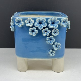 68 마리공방 큐티분 도자기수제화분 다육이가 잘 자랄수 있는 화분, 하늘, 1개