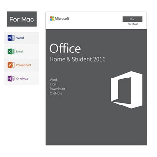 MS 오피스 2016 Home & Student Mac (처음사용자용) 정품 PKC