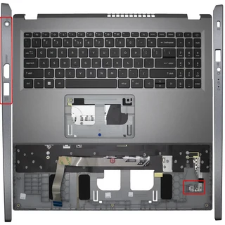 에이서 아스파이어 A515-58M A315-24P A315-510P N23Q11 N23C3용 Z US 키보드 팜레스트, 04 NO Type-C Backlit