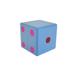 兒童安全EVA骰子 顏色鮮豔 輕巧易握 圓角設計 台灣製造, 1個