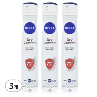 니베아 데오드란트 스프레이 드라이 콤포트 200ml X 3, 3개