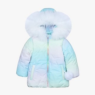 테온셀 미니도우 레인보우 퀼팅 유아 아동 여아 스키 점퍼 패딩