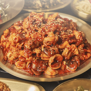 쭈꾸미 볶음 매운맛 간편식 밀키트 간편 캠핑요리 도시락반찬, 1개